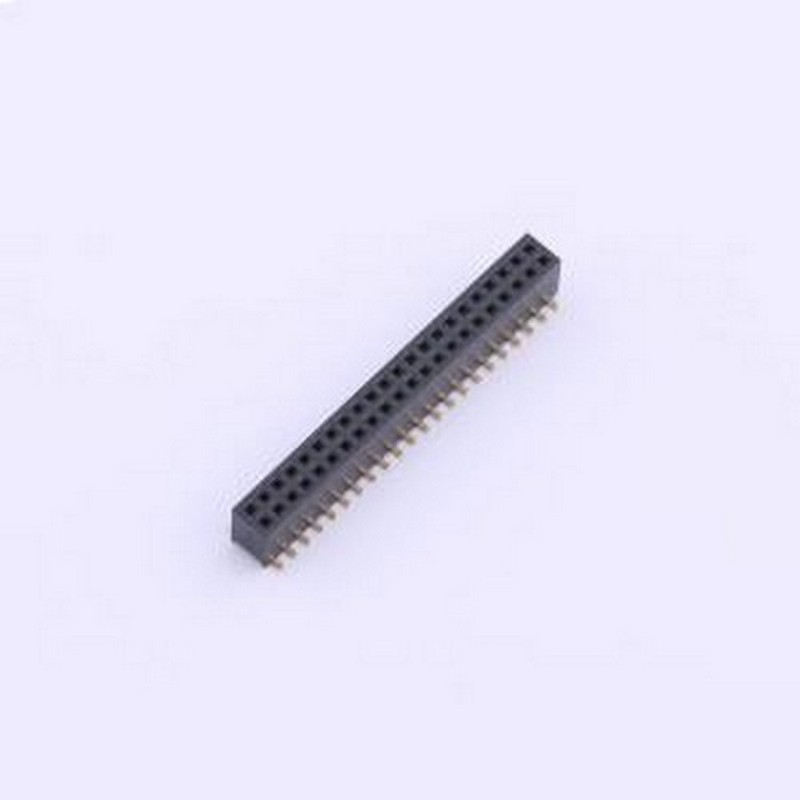 X1321FVS-2x22-C43D48 排母 间距:1.27mm 2x22P 立贴 SMD,P=1.27m