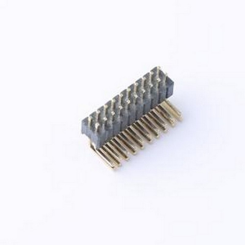 GPEB212-1002A005C1AA 排针 2x10P 间距:1.27mm 方针 弯插 弯插,P