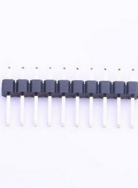 B-2100S10P-A110 排针 间距:2.54mm 1x10P 直插 插件,P=2.54mm