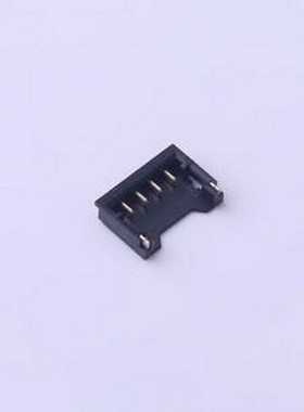 M1201RS-04-BK 线对板针座 1x4P 间距:1.2mm 卧贴 黑色 SMD,P=1.2