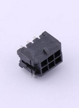 430450606 线对板针座 2x3P 间距:3mm 卧贴 系列:Micro-Fit(MX 3.