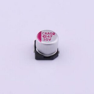 350AVCA470M0606E38 固态电容 47uF ±20% 35V SMD,D6.3xL5.8mm