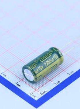 GR228M010G20RR0VL4FP0 直插铝电解电容 2200uF ±20% 10V 插件,D
