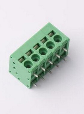 MX205R-5.0-05P-GN01-Cu-A 弹簧式接线端子 1x5P 5mm 每排P数:5