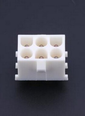 194002-1 线对板针座 2x3P 间距:6.35mm 直插 插件,P=6.35mm