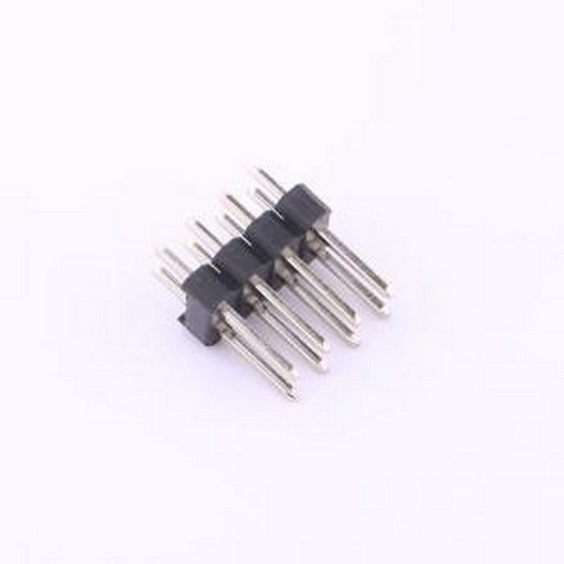 HB-PH8-25424PB2GOP 排针 间距:2.54mm 2x4P 直插 方针 插件,P=2.