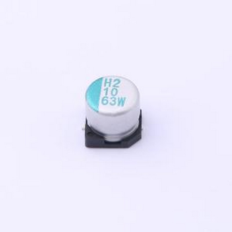 HBW100M1JTR-0606 固液混合铝电解电容器 10uF ±20% 63V SMD,D6.