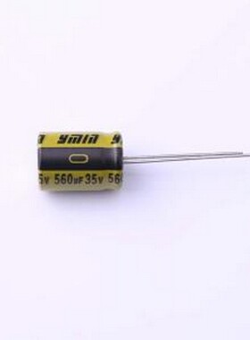 LKME1401V561MF 直插铝电解电容 560uF ±20% 35V 插件,D10xL14mm