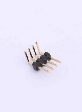X1311WR-04J-C26D40 排针 1x4P 间距:1.27mm 方针 弯插,P=1.27mm