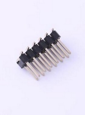 PZ254-2-06-S 排针 2x6P 间距:2.54mm 方针 立贴 黑色 SMD,P=2.54