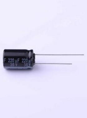 EEUTP1V221 直插铝电解电容 220uF ±20% 35V 插件,D10xL16mm