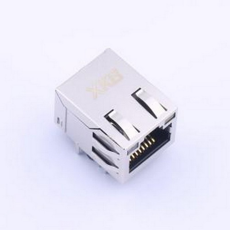 X02AQ070FF5DDZ 以太网连接器(RJ45 RJ11) 弯插 带LED 插件