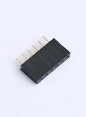 FH2.0-09-06PZD 线对板针座 1x6P 间距:2mm 直插 插件,P=2mm