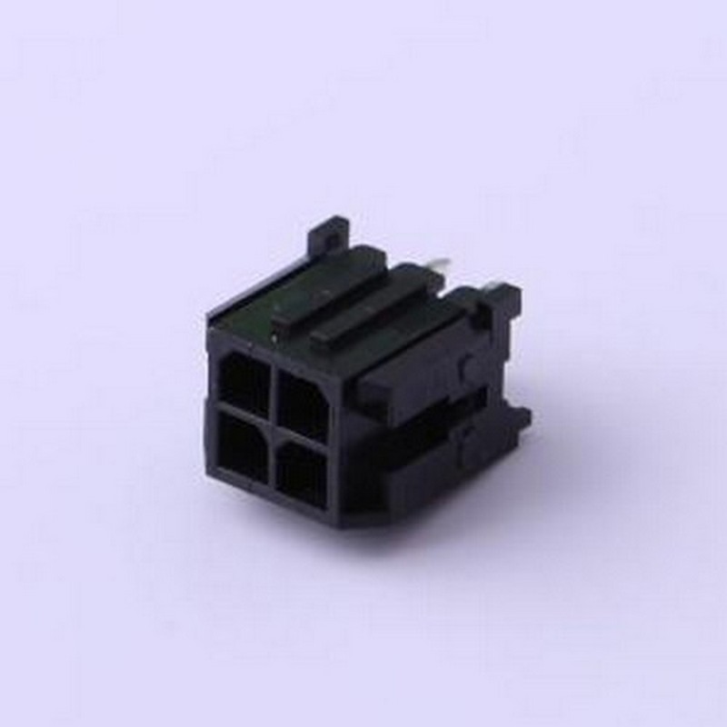 C3030WV-F-2X02P 线对板针座 2x2P 间距:3mm 直插 黑色 插件,P=3m