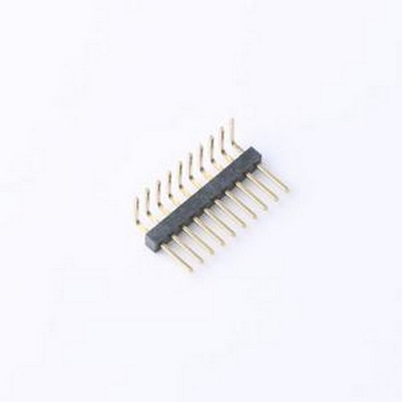 GPCB101-1002A003C1AA 排针 1x10P 间距:1mm 方针 弯插 弯插,P=1m
