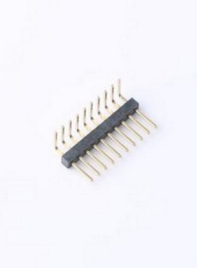 GPCB101-1002A003C1AA 排针 1x10P 间距:1mm 方针 弯插 弯插,P=1m