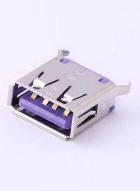 916-152A1172Y10210 USB连接器 Type-A 母 直插 紫色 插件