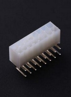 C4255WR-2X08P 线对板针座 2x8P 间距:4.2mm 弯插 白色半透明 弯