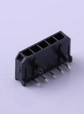 436500500 线对板针座 1x5P 间距:3mm 弯插 系列:Micro-Fit(MX 3.