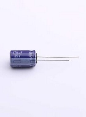 ECA1VM471 直插铝电解电容 470uF ±20% 35V 插件,D10xL16mm