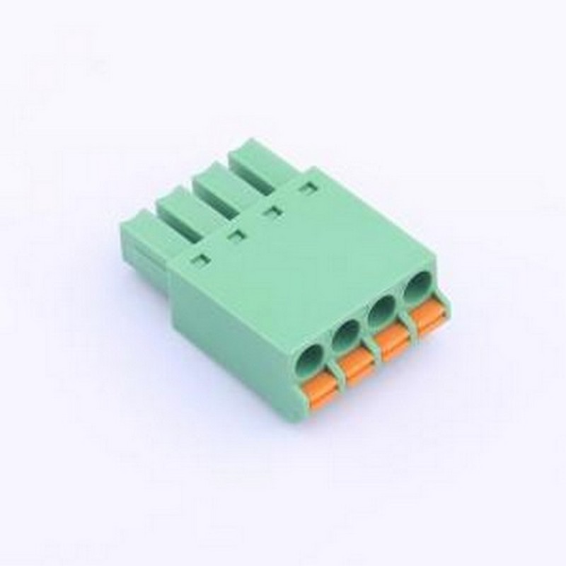 JL15EDGKN-38104G01 插拔式接线端子 1x4P 3.81mm 排数:1 每排P数