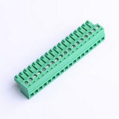 MX15EDGK-3.81-18P-GN01-Cu-Y-A 插拔式接线端子 1x18P 3.81mm 排