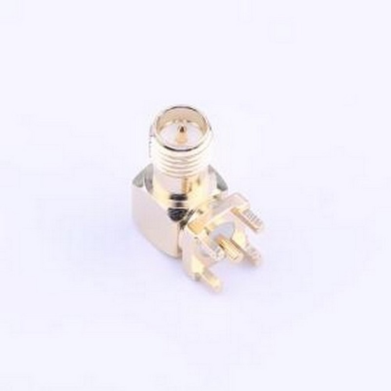 HJ-SMA208 RF射频同轴连接器 RP-SMA 内针 弯头 插件