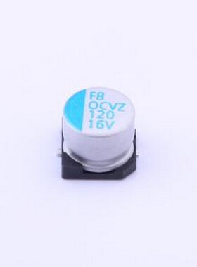 OVZ121M1CTR-0807 固态电容 120uF ±20% 16V SMD,D8xL6.7mm