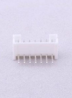 A2001WR-07P1 线对板针座 系列:PH 间距:2mm 1x7P 白色 弯插,P=2m