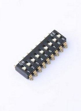 DSIC09LSGET 拨码开关 9位 2.54mm间距贴片 SMD 拨码开关 管装 SM