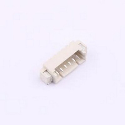 HX 1.25-6PIN WSTP 线对板针座 1x6P 间距:1.25mm 卧贴 SMD,P=1.2