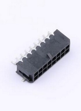 HC-MX3.0-2*8AWT-05 线对板针座 2x8P 间距:3mm 卧贴 黑色 SMD,P=