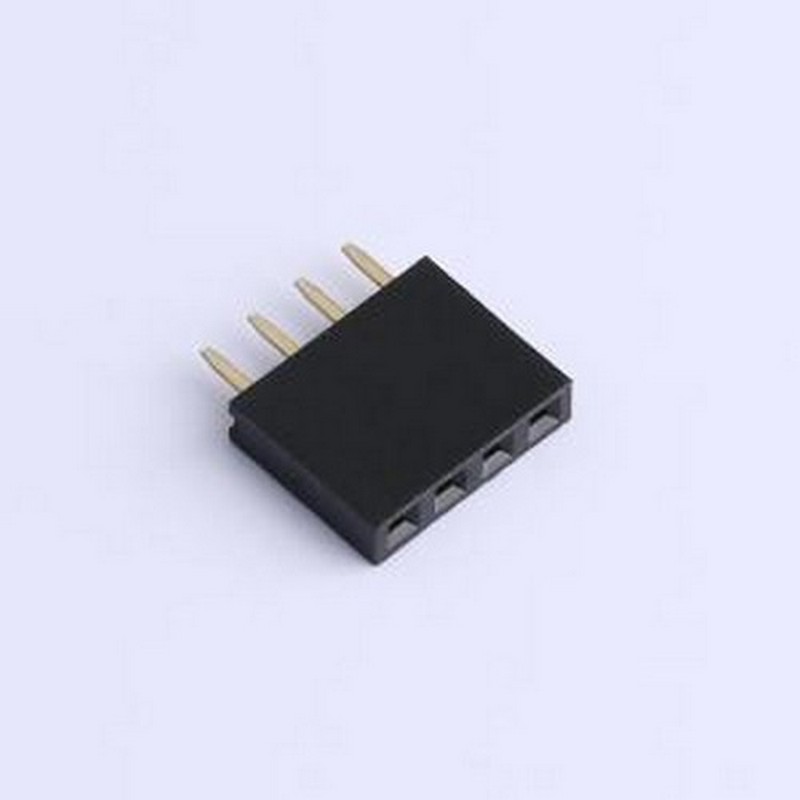 CSHA101-0402A001R1AA 排母 1x4P 间距:2.54mm 直插 插件,P=2.54m