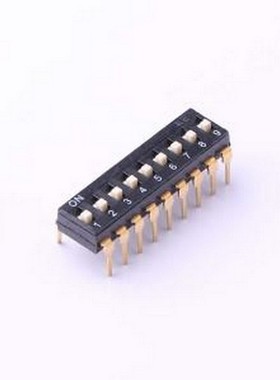 TL-09 拨码开关 拨码开关插件黑色09P-9PIN间距2.54mm立式直插正
