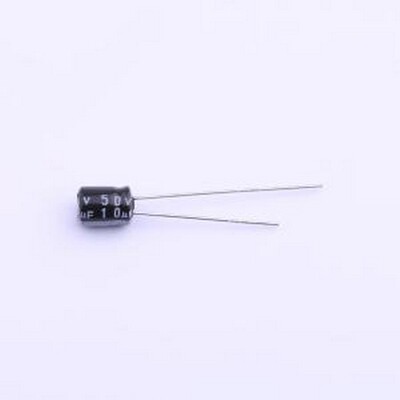 50MS710MEFC5X7 直插铝电解电容 10uF ±20% 50V 插件,D5xL7mm