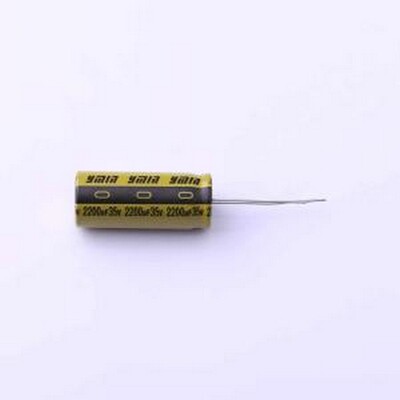 LKML3001V222MF 直插铝电解电容 2200uF ±20% 35V 插件,D12.5xL3