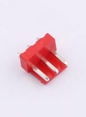 WF-1A396A3P-R 线对板针座 间距2.0mm 直插 红色 1x3P 插件,P=3.9