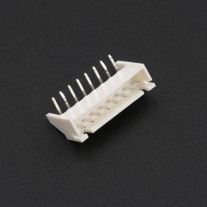 HC-XH-8AWD-K 线对板针座 1x8P 间距:2.5mm 弯插 系列:XH 弯插,P=