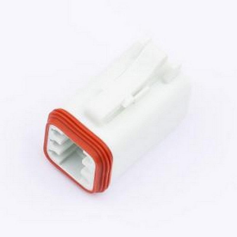 AT06-6S-WHT 胶壳(线对板/线对线) 6位插座插头，AT系列