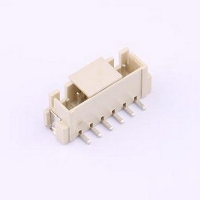 BX-HA2.54-6PLT 线对板针座 1x6P 间距:2.54mm 立贴 SMD,P=2.54mm