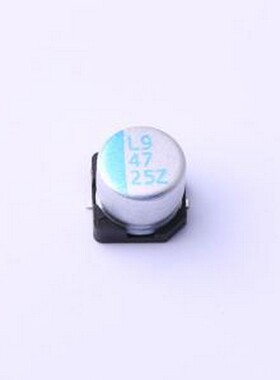 OVZ470M1ETR-0606 固态电容 47uF ±20% 25V SMD,D6.3xL5.9mm