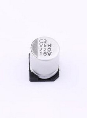 VEH221M1CTR-0810 贴片型铝电解电容 220uF ±20% 16V SMD,D8xL10