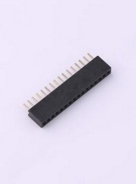 BX-PM1.27-1-16PU-Z 排母 1.27FH H4.3 1x16Pin 180度W2.1 U型 PC