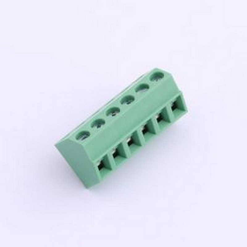 MX127S-3.81-06P-GN01-Cu-Y-A 螺钉式接线端子 1x6P 3.81mm 直插