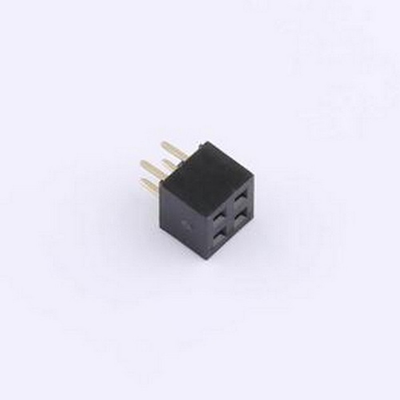CSFA201-0202A001R1AC 排母 2x2P 间距:2mm 直插 插件,P=2mm