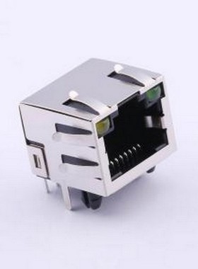 R-RJ45R08P-C004 以太网连接器(RJ45 RJ11) 弯插 带LED 插件