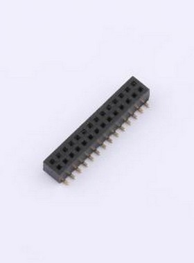 ZX-PM1.0-2-14PU-W 排母 1.0FH H2.0 2x14Pin SMT W2.5U型PC3.8 P