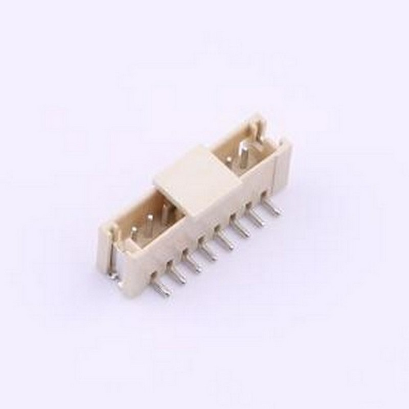 ZX-ZH1.5-8PLT 线对板针座 1x8P 间距:1.5mm 立贴 系列:ZH SMD,P=