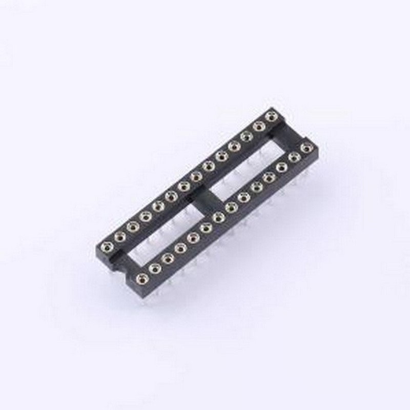 IC254R-22-28-74 IC/晶体管插座 IC针座 间距2.54mm P数:28P 圆孔