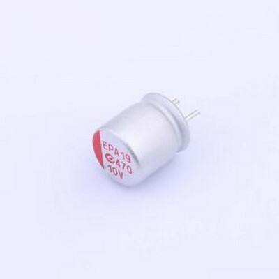 100AREP471M08X8E15P35 固态电容 470uF ±20% 10V 插件,D8xL8mm
